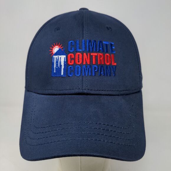 Cap America Golf Men's Fitted Hat Blue Size L/XL Climate Control Company Logo - Picture 2 of 7